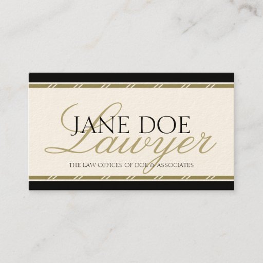Customizable Attorney Lawyer Legal Counselor Law Firm Gold Business Card Template
