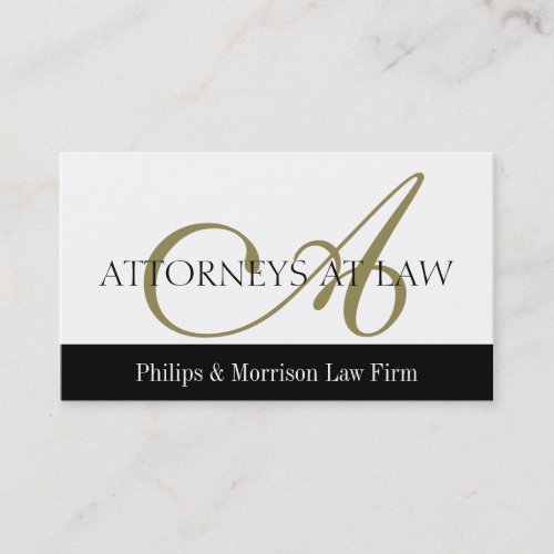 Attorney Lawyer Legal Counselor Law Firm Office Business Card