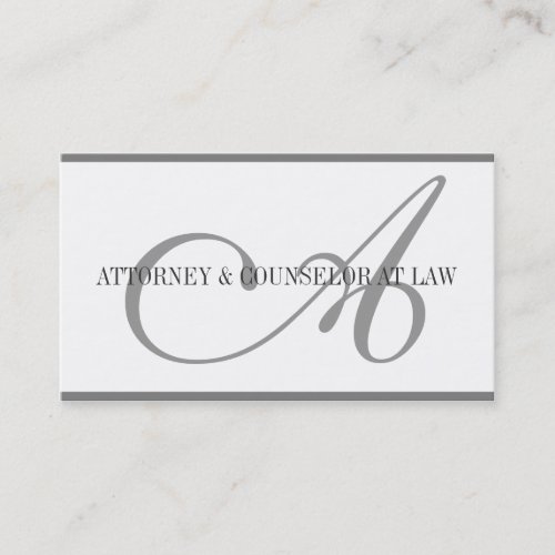 Attorney Lawyer Legal Counselor Law Firm Office Business Card
