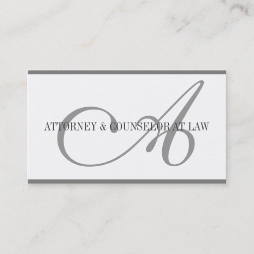 Customizable Attorney Lawyer Legal Counselor Law Firm Office Business Card
