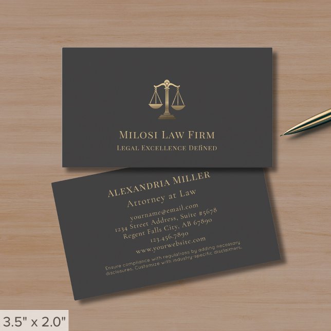 Attorney Lawyer Legal Services Business Card (Creator Uploaded)