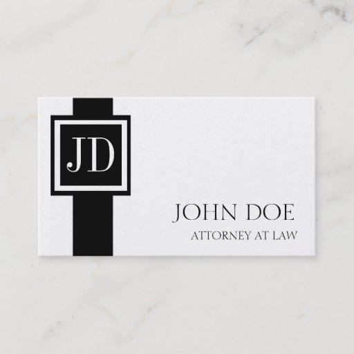Customizable Attorney Lawyer Monogram - Available Letterhead - Business Card Templates