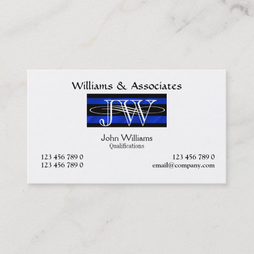 Customizable Attorney Lawyer monogram masculine Business Card Templates
