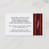 Attorney Lawyer monogram masculine Business Card (Back)