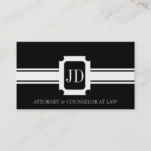 Attorney Lawyer Pendant Black Gold Ribbon Business Card Template