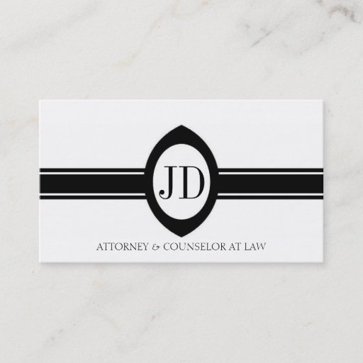 Customizable Attorney Lawyer Pendant Fancy Ribbon Business Card