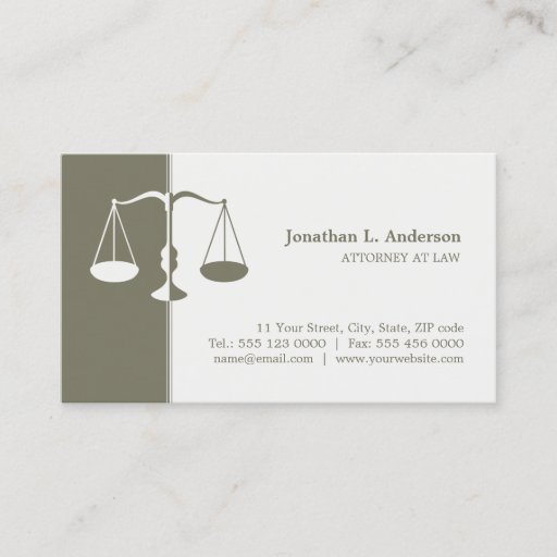 Customizable Attorney / Lawyer business card