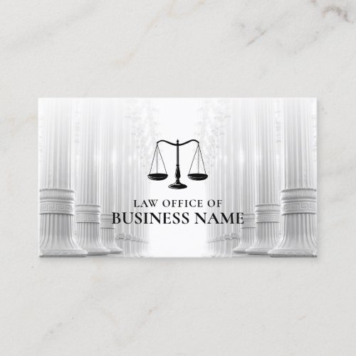 Attorney Lawyer Professional Law Office Business Card