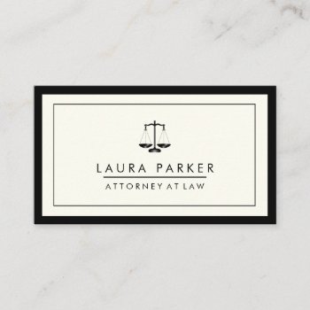 Attorney Legal Lawyer Black Scale Professional Business Card by tsrao100 at Zazzle