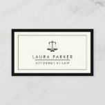 Attorney Legal Lawyer Black Scale Professional Business Card at Zazzle