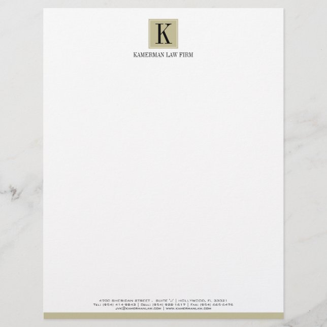 Attorney Letterhead (Front)