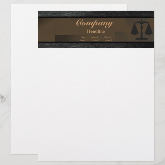 Attorney Letterhead (Front/Back)