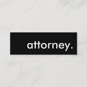 attorney. mini business card