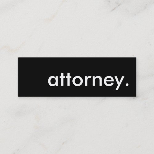 attorney. business card