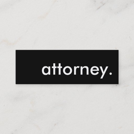 Customizable attorney. business card