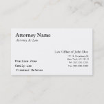 Attorney Modern - Simple, Clean, Elegant Business Card at Zazzle