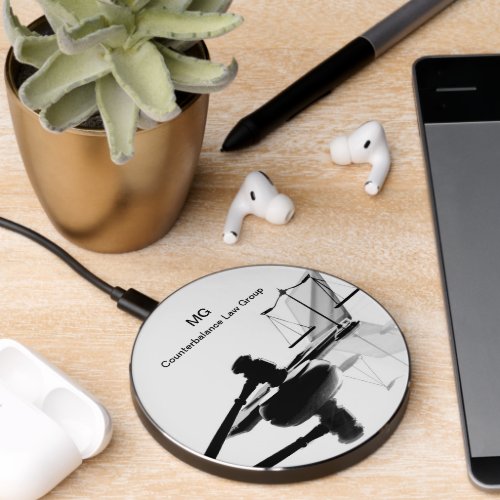 Attorney Monogram Wireless Phone Chargers