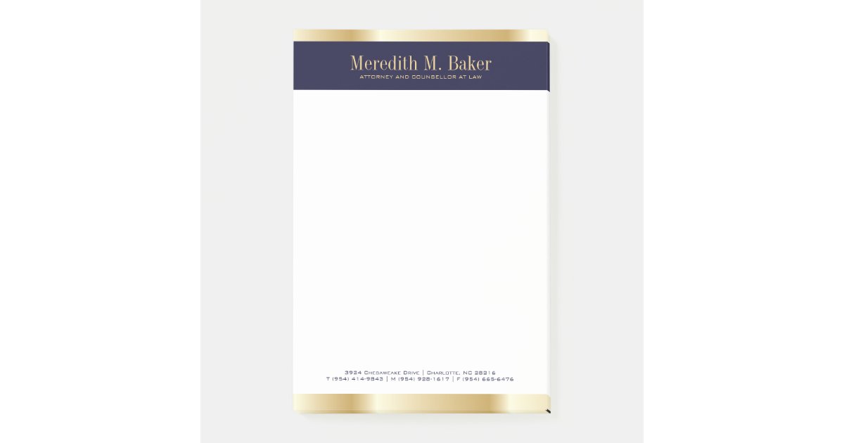 Attorney Note Pad | Zazzle