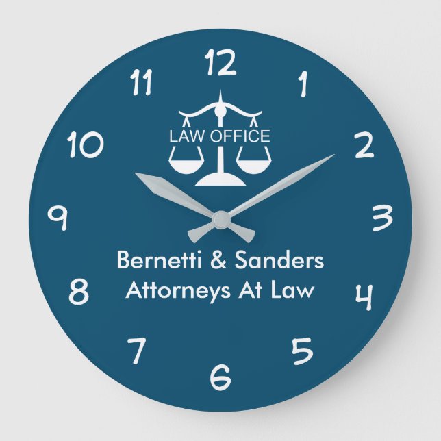 Attorney Office Business Wall Clocks (Front)