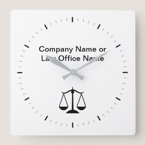 Attorney Office Company Logo Clocks