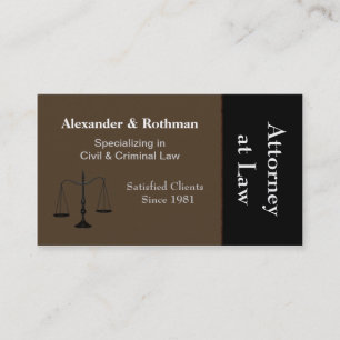 Attorney or Lawyer Business Card