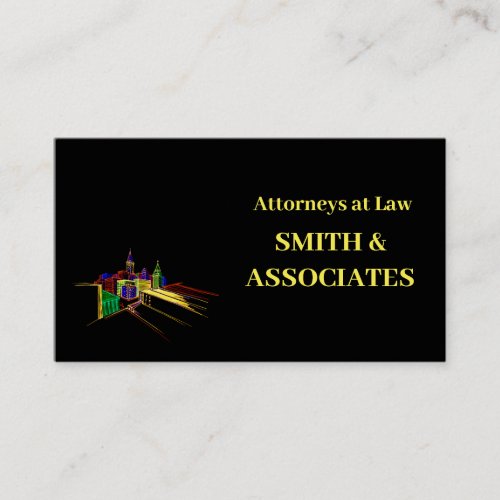 Attorney Professional Business Cards Black