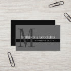 Attorney Professional Business Cards Grey