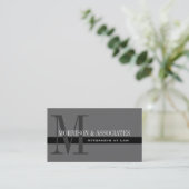 Attorney Professional Business Cards Grey (Standing Front)
