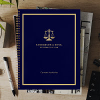 Attorney professional gold scales of justice navy