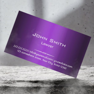 Attorney Professional Purple Shades Business Card