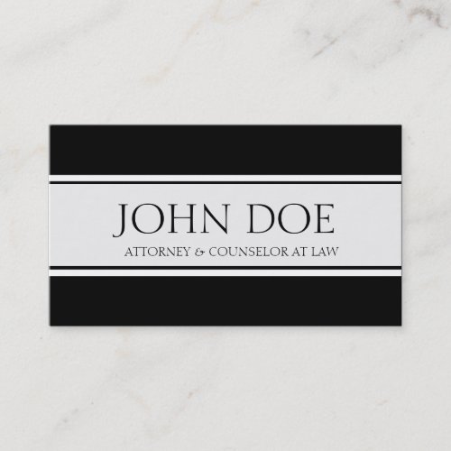 Attorney Ribbon Black Business Card