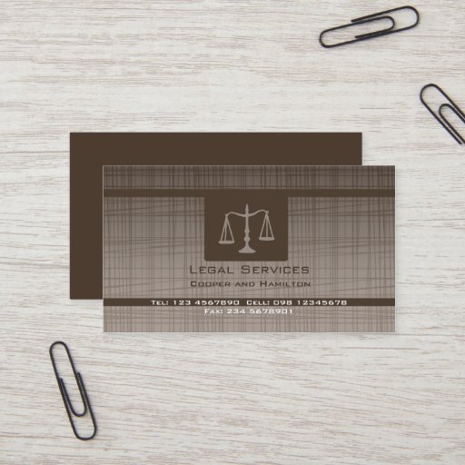 Customizable Attorney Scales of Justice Business Cards