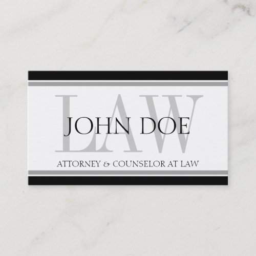 Attorney Silver LAW Business Card Templates