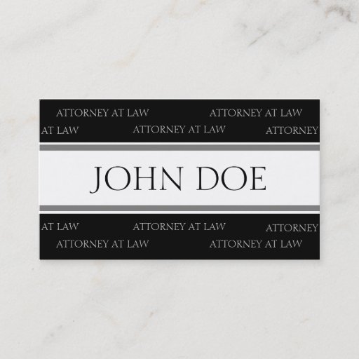 Customizable Attorney Silver Stripes - Available Letterhead - Business Cards