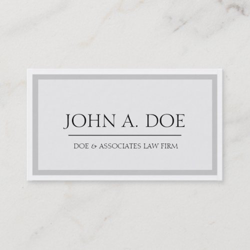 Attorney Silver/White - Available Letterhead - Business Cards
