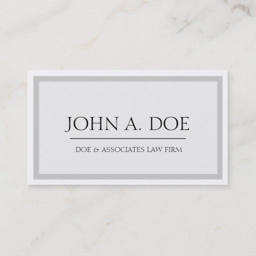 Customizable Attorney Silver/White - Available Letterhead - Business Cards
