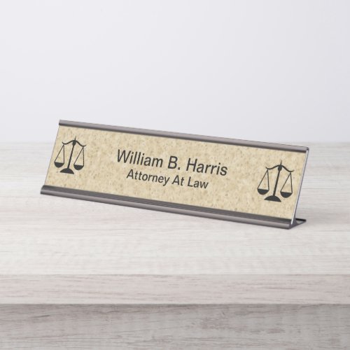 Attorney Stone Look Desk Name Plaques Desk Name Plate