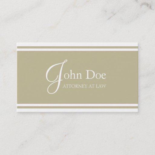 Customizable Attorney Tan Stripes Elegant Touch Business Card Templates