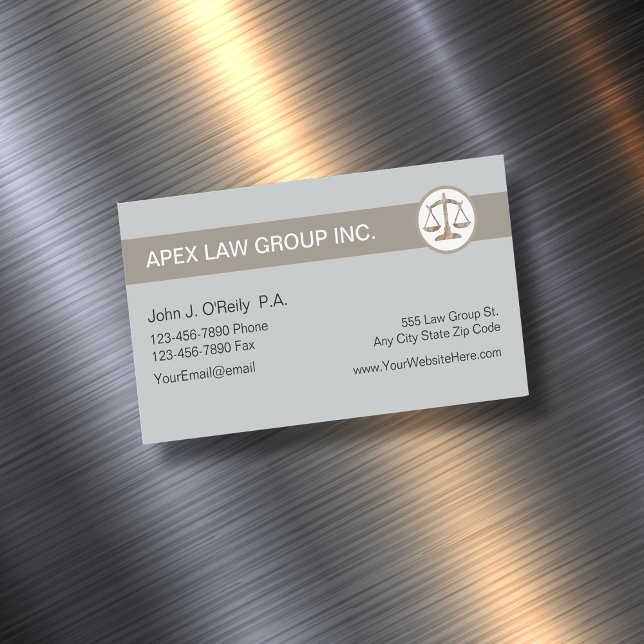 Attorney Theme Business Card Magnet (Creator Uploaded)
