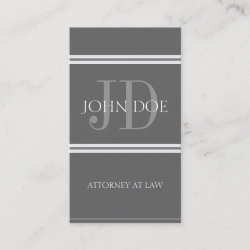 Attorney Vertical DG/DG Business Card Template