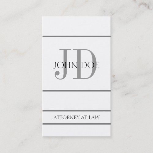 Attorney Vertical W/W Business Card Template