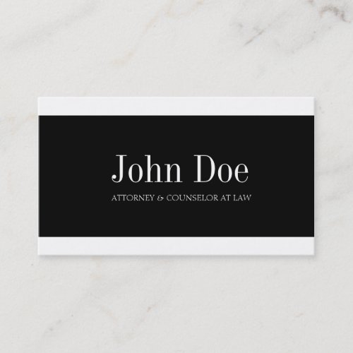 Attorney W/W Business Card Template