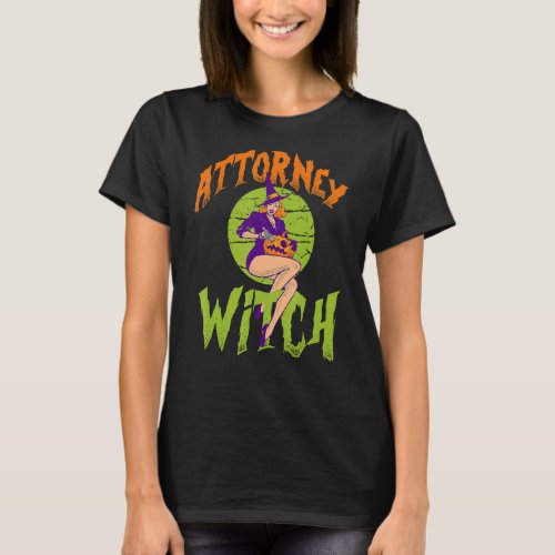 Attorney Witch     Attorney Halloween T_Shirt