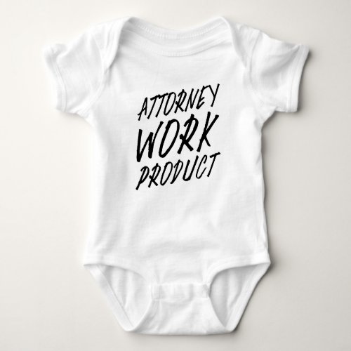Attorney Work Product Scribble Baby Bodysuit