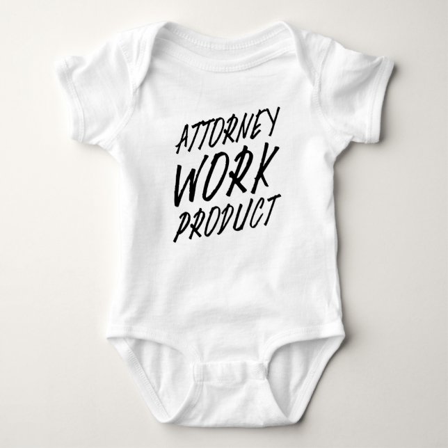 Attorney Work Product (Scribble) Baby Bodysuit (Front)