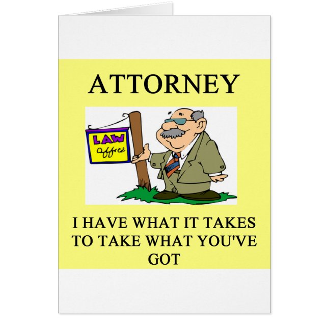 attorneys and lawyers joke (Front)