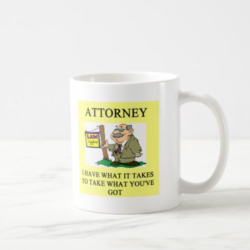 attorneys and lawyers joke coffee mug