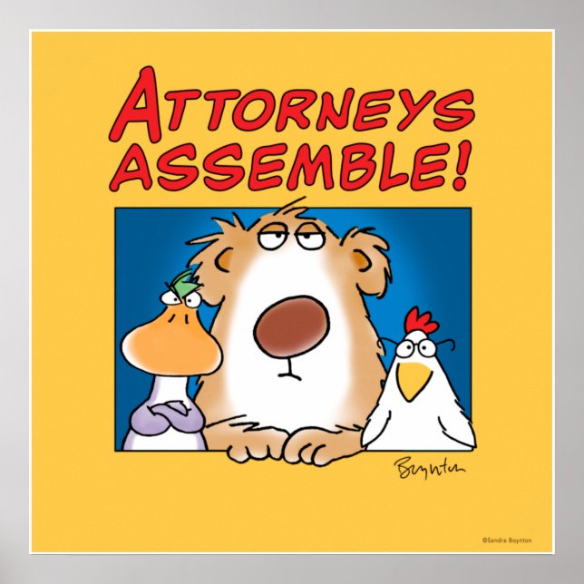 ATTORNEYS ASSEMBLE! Sandra Boynton Poster (Front)