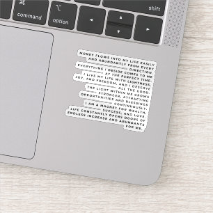 Attract What You Want. Own Your Reality. Sticker