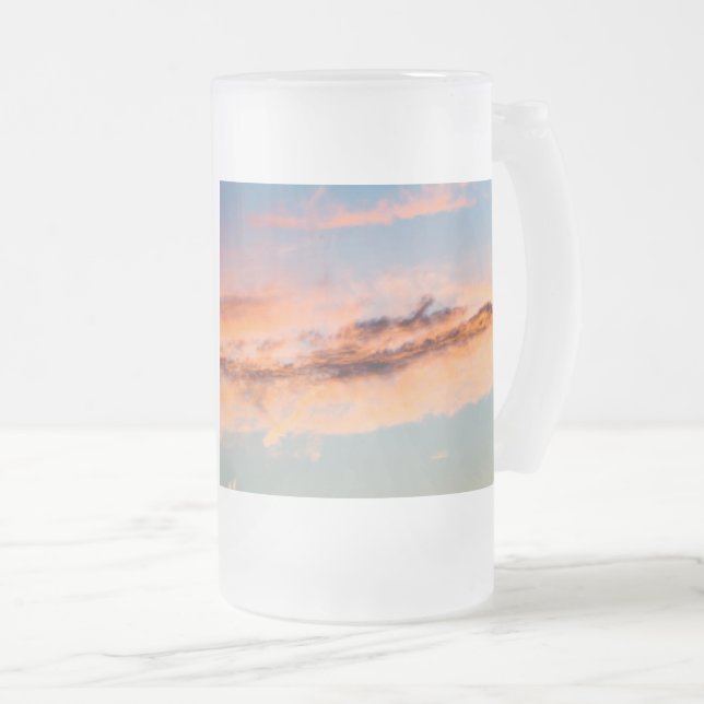attraction consumption frosted glass beer mug (Front Right)